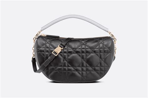 dior cannage hobo|Medium Dior Vibe Hobo Bag Black Cannage Lambskin .